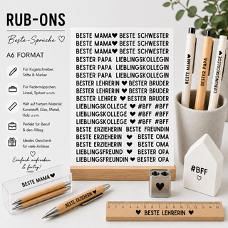 Rub On Sticker Kuli Sprüche Beste