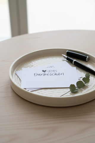 100 Grußkärtchen in schwarz-weiß