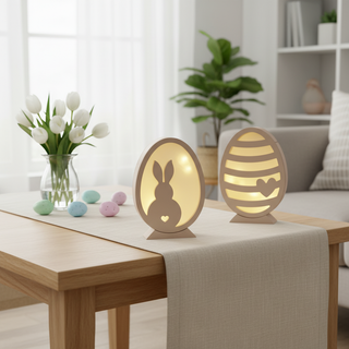 Silikonform 6er Set Osterei beleuchtet