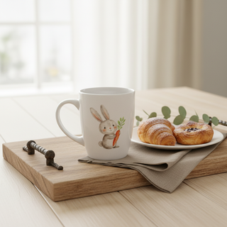 Rub On Sticker 6er Set Osterhasen mit Blume und Möhre