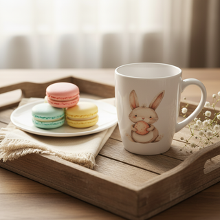 Rub On Sticker 6er Set Osterhasen mit Korb